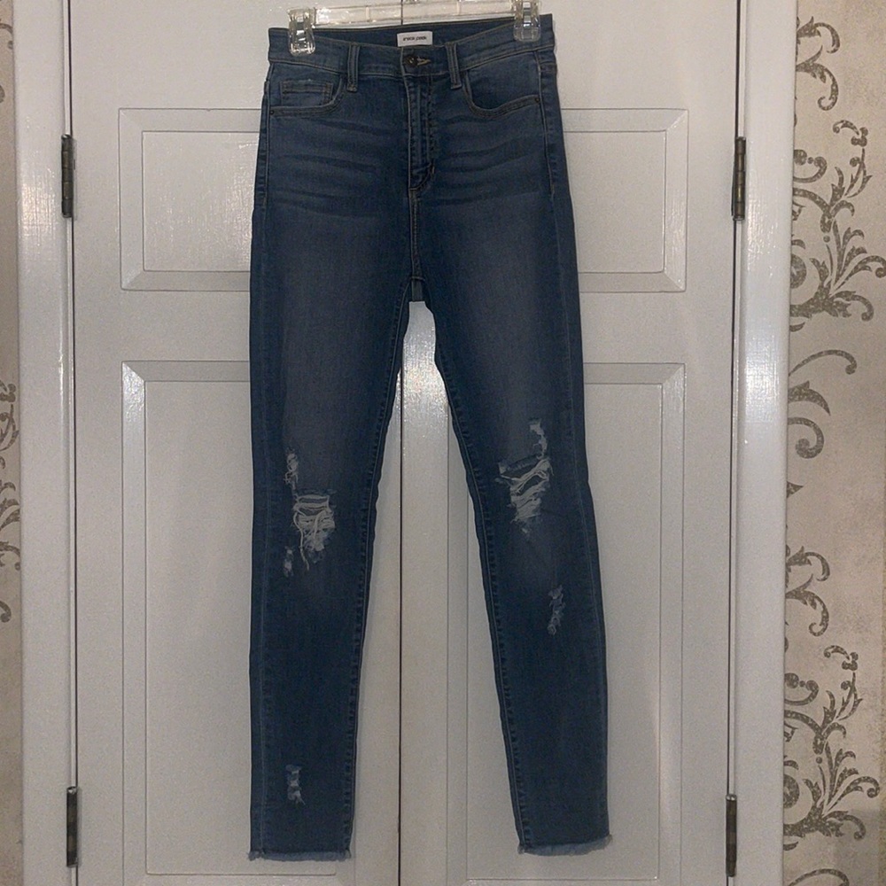 Sneak Peek Distressed Skinny Jeans